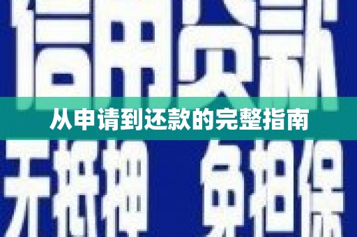 两江新区从申请到还款的完整指南