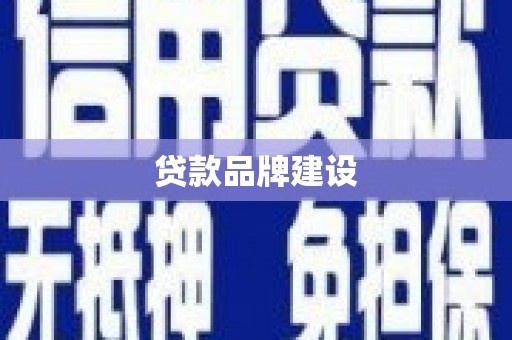 两江新区贷款品牌建设
