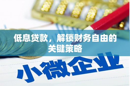 两江新区低息贷款，解锁财务自由的关键策略