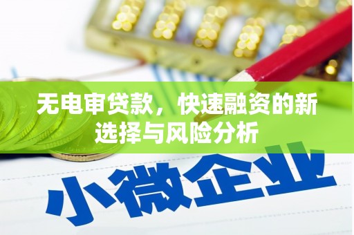 两江新区无电审贷款，快速融资的新选择与风险分析