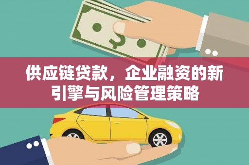 两江新区供应链贷款，企业融资的新引擎与风险管理策略