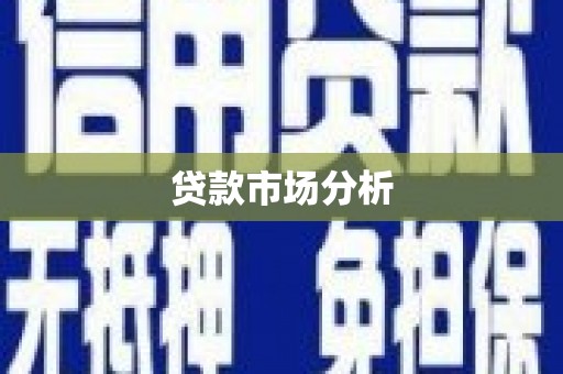 两江新区贷款市场分析