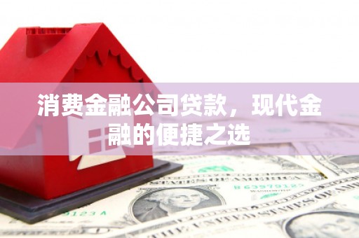 两江新区消费金融公司贷款，现代金融的便捷之选